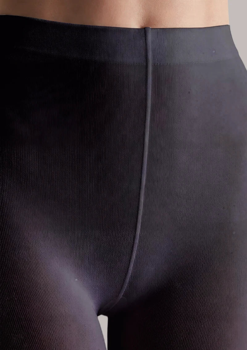 Black White Blossom Tights
