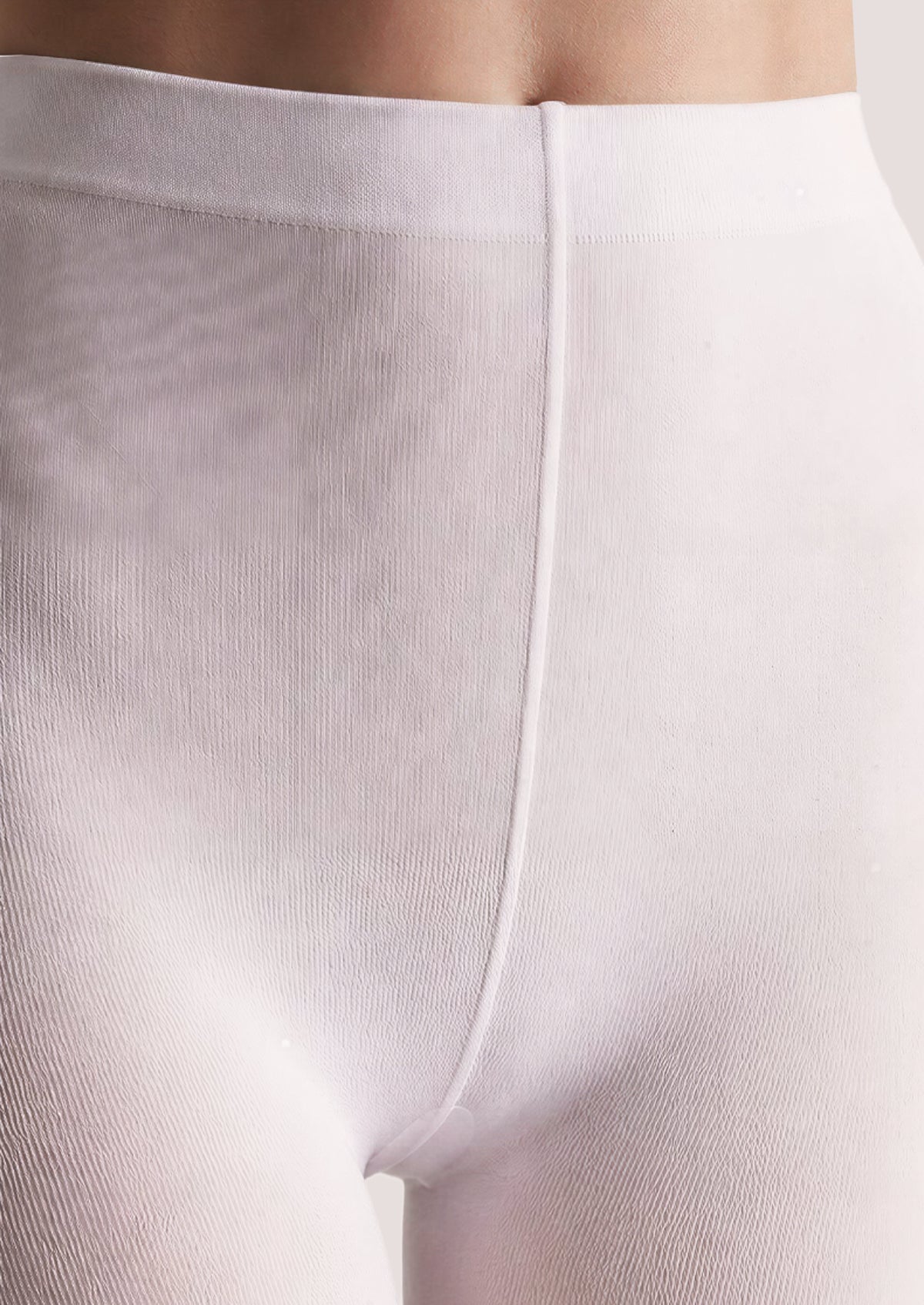 White Pink Heart Garter Tights