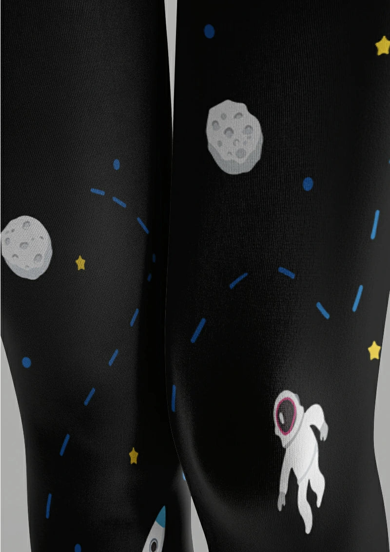 Black Astronaut Rocket Tights