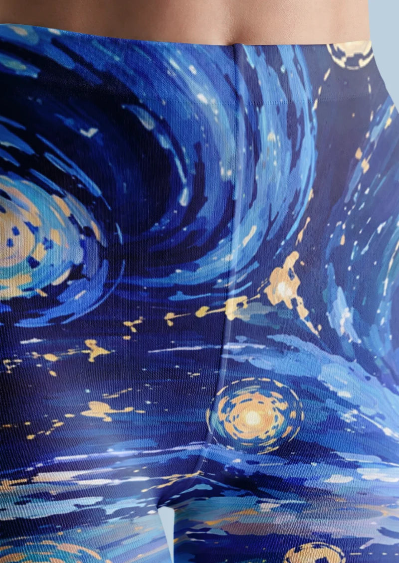 Blue Starry Fox Tights
