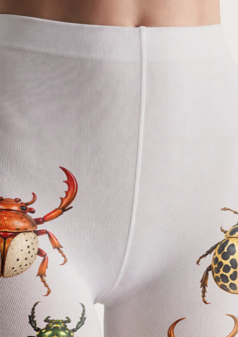 White Beetle Tights