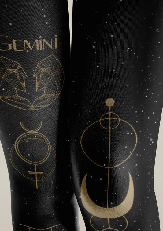 Gemini Zodiac Tights Hosiery Pantyhose