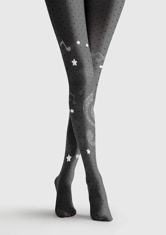 Musical elements Soundwave Split Tights Hosiery Pantyhose