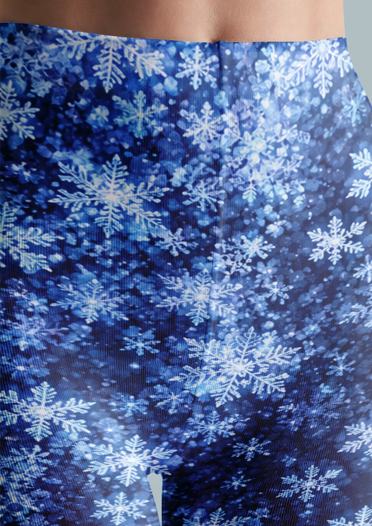 Navy Snowflake Tights
