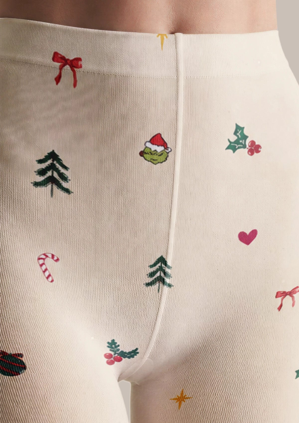 Ivory Christmas Tights