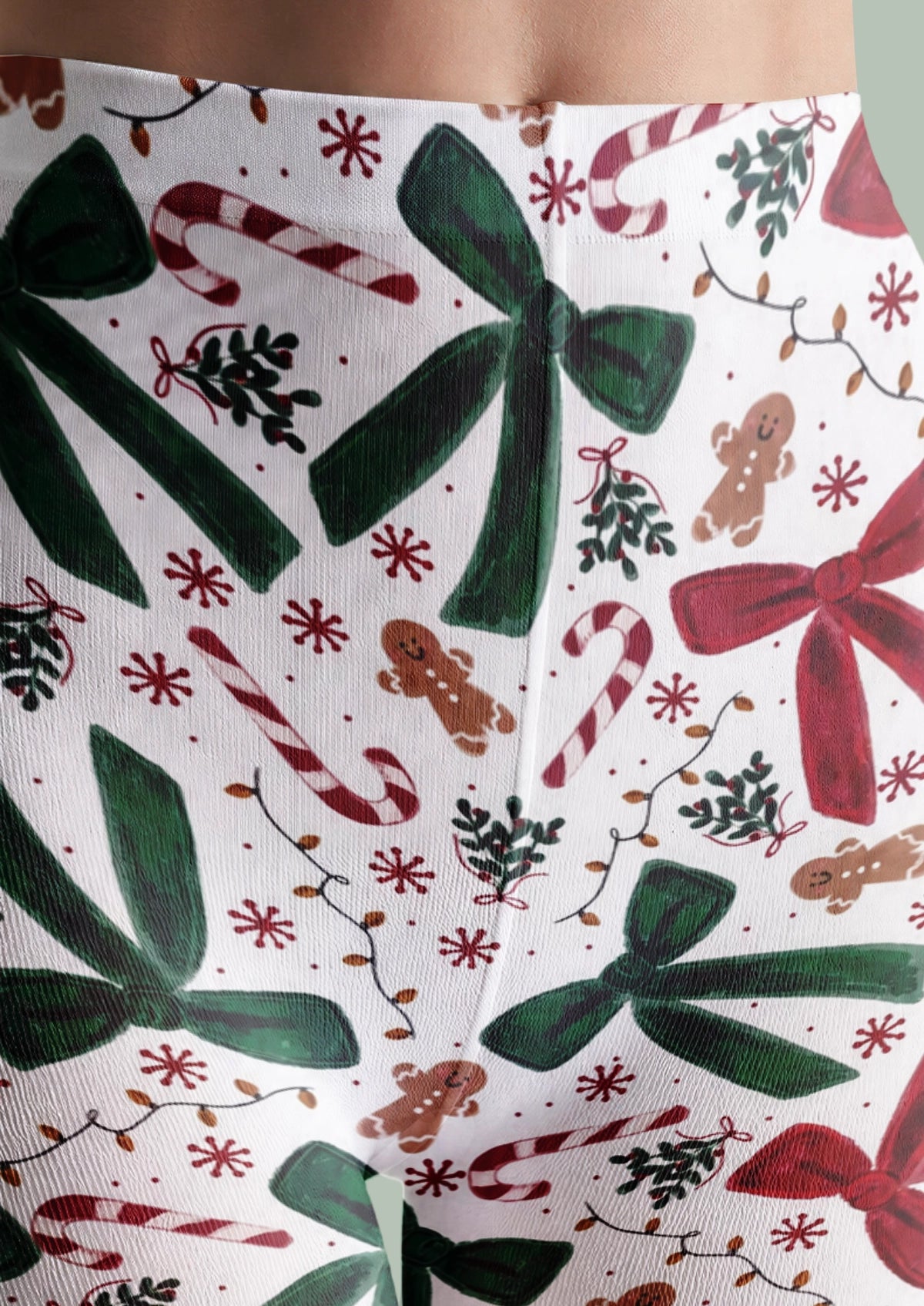 White Christmas Tights