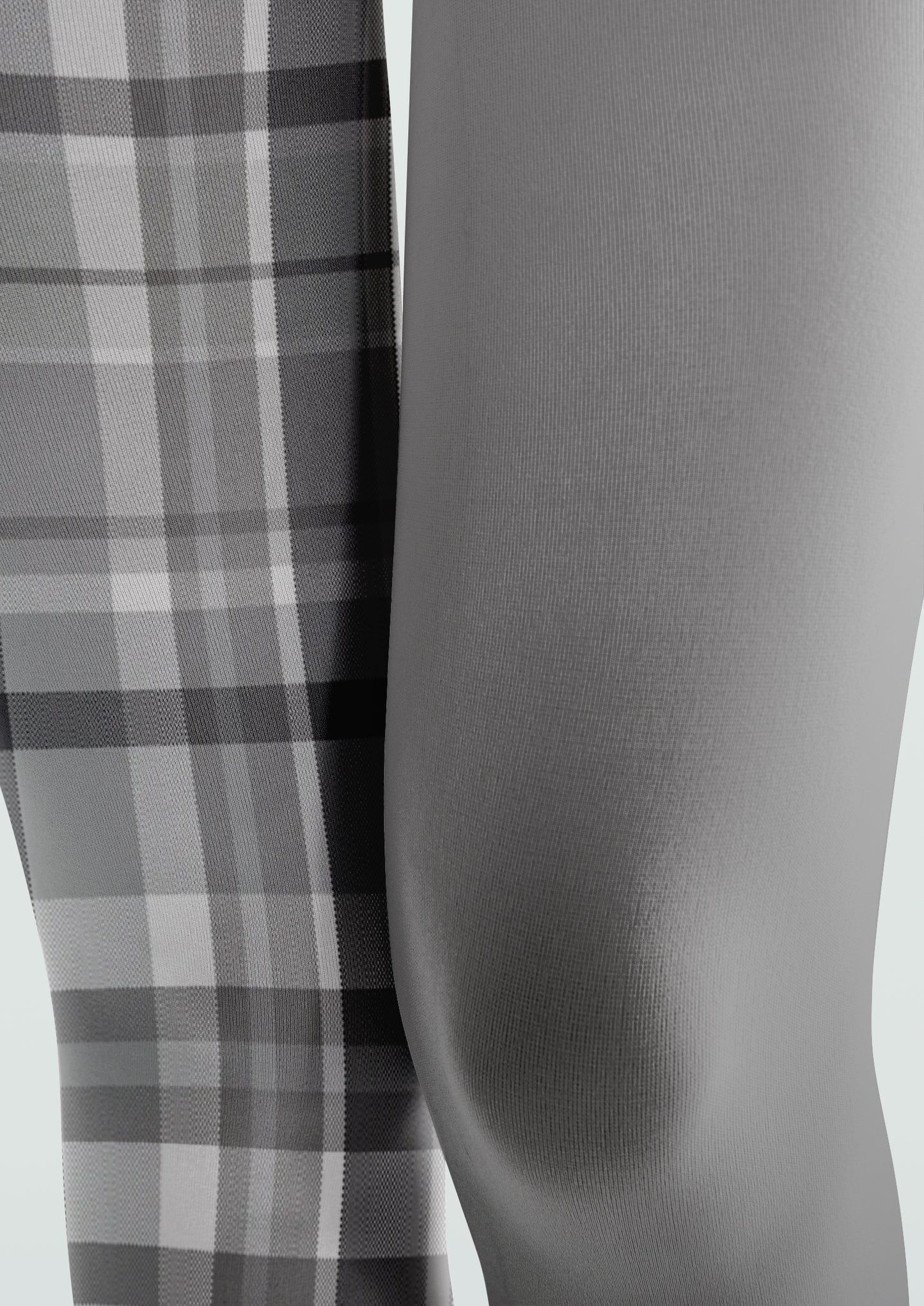 Plaid Gradient Printed Tights Hosiery Pantyhose