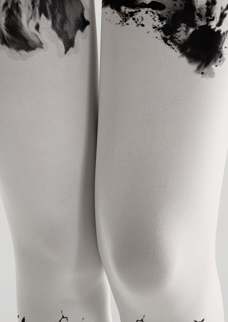 Ghost Hand Print Printed Tights Hosiery Pantyhose