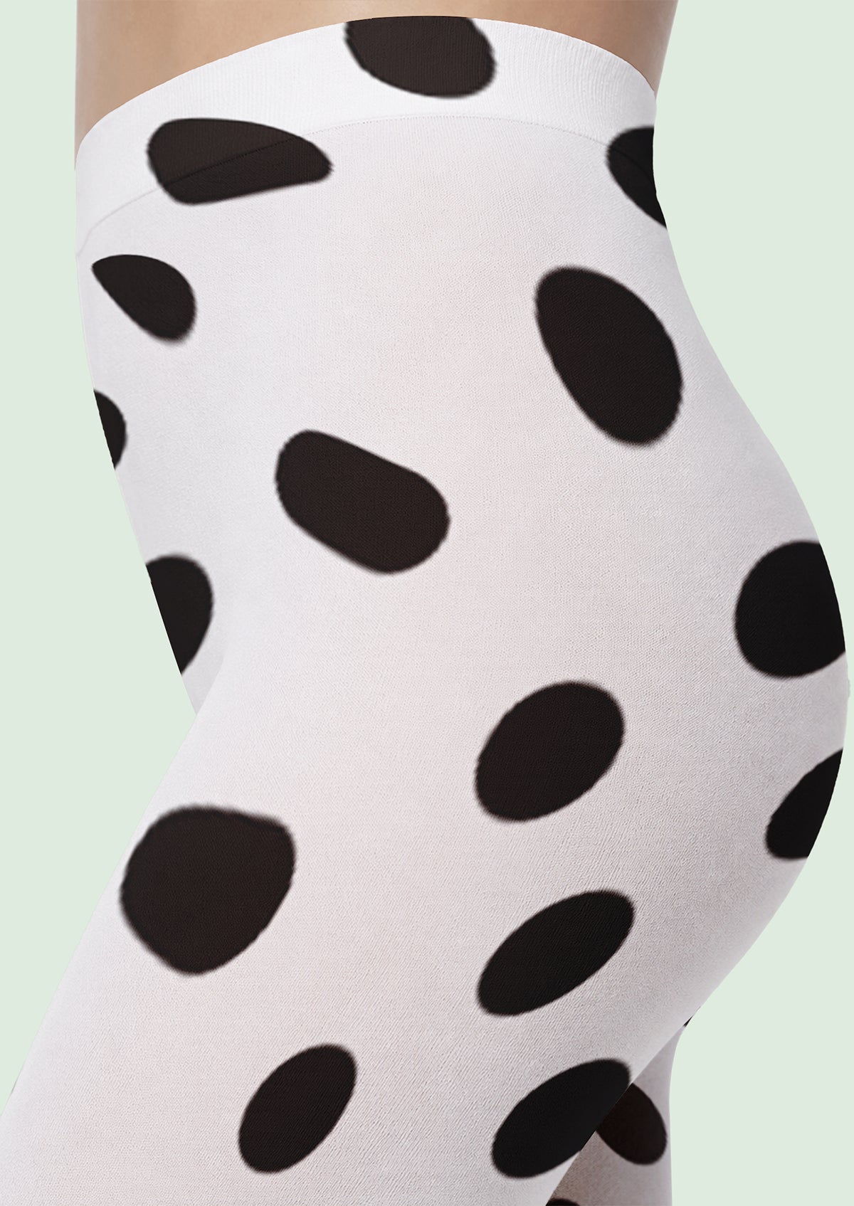 Playful Polka Dot Footless Tights Hosiery Leggings