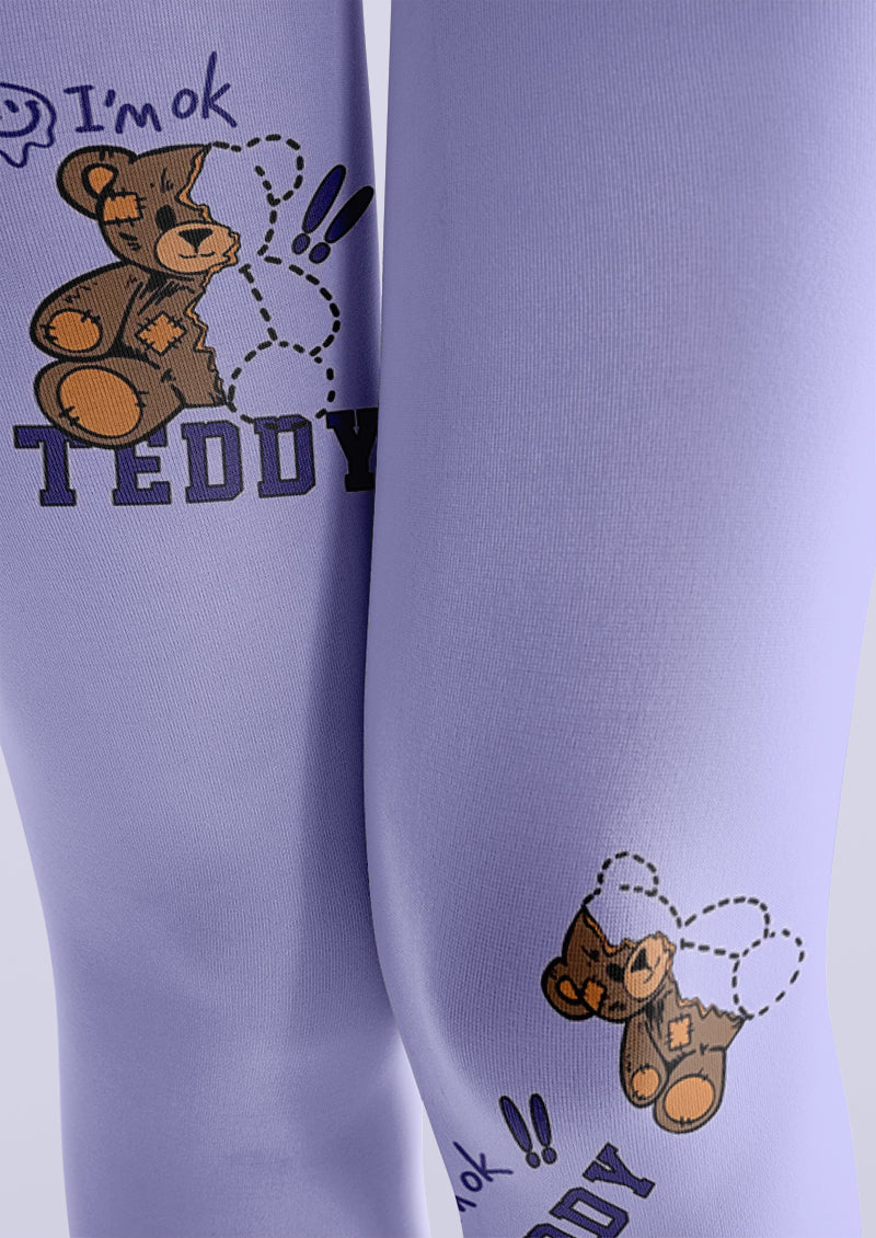 Y2K Teddy Bear Printed Tights Hosiery Pantyhose