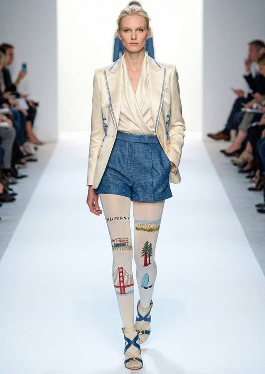 San Francisco Theme Graphic Tights Hosiery Pantyhose