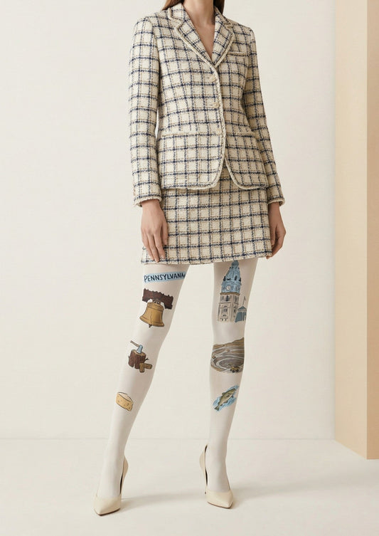 Pennsylvania Theme Graphic Tights Hosiery Pantyhose