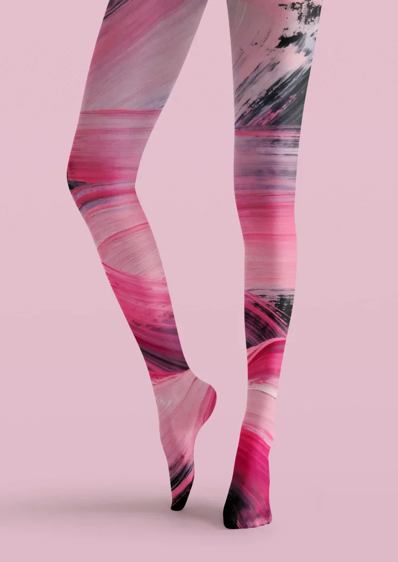 Pink Purple Gradient Tights Hosiery Pantyhose
