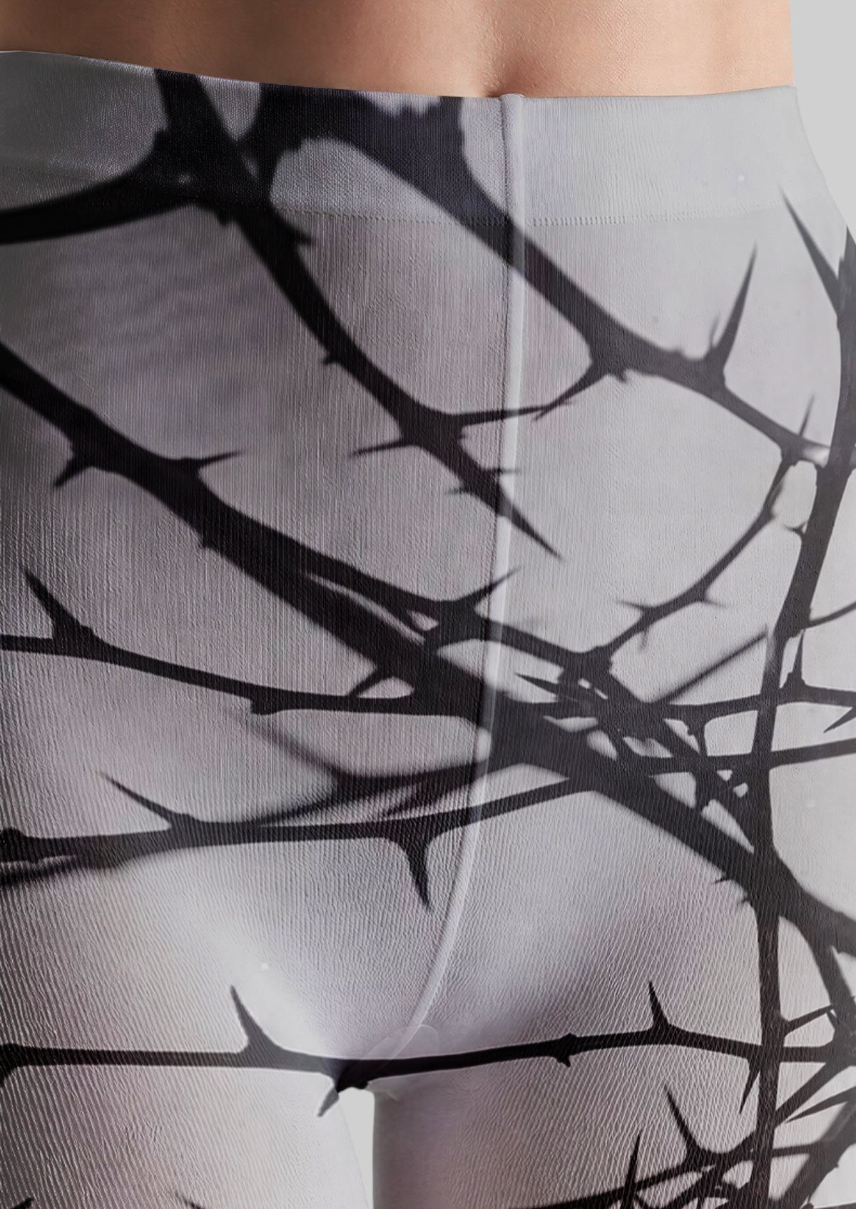 White Thorn Branch Tights