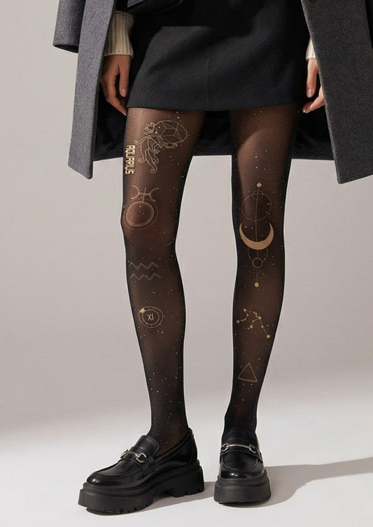 Aquarius Zodiac Tights Hosiery Pantyhose