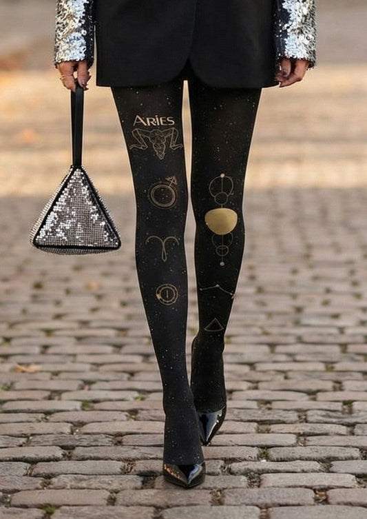 Aries Zodiac Tights Hosiery Pantyhose