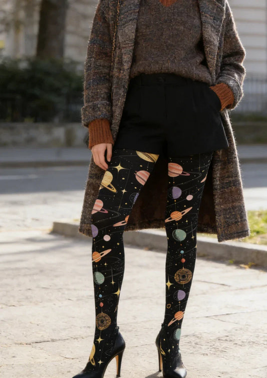 Starry Universe Graphic Tights Hosiery Pantyhose
