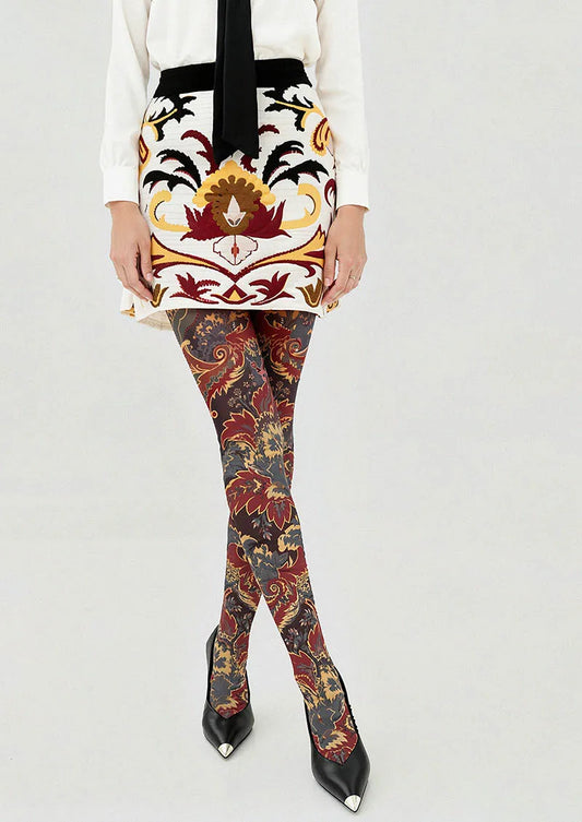 Baroque Bloom Golden Age Tights Hosiery Pantyhose