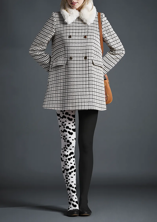 Geometric Art Ink Splash Tights Hosiery Pantyhose