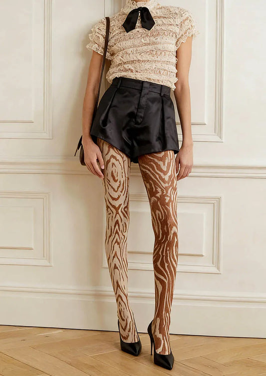 Snake Pattern Tights Hosiery Pantyhose