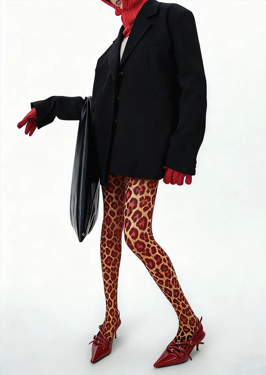 Scarlet Tiger Tights Hosiery Pantyhose