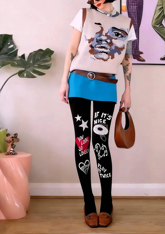 Musical elements Play It Loud Tights Hosiery Pantyhose