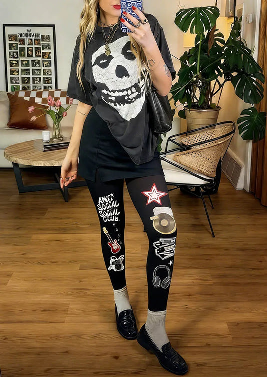Musical elements Rock Statement Tights Hosiery Pantyhose