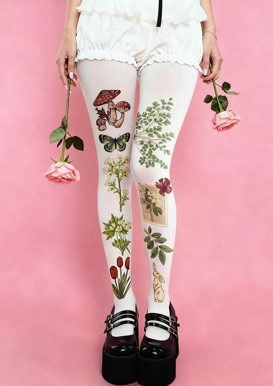 Dream Flora Y2K Style Tights Hosiery Pantyhose