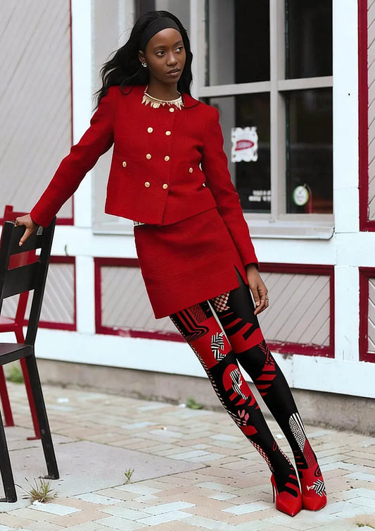 Musical elements Rock Lines Tights Hosiery Pantyhose