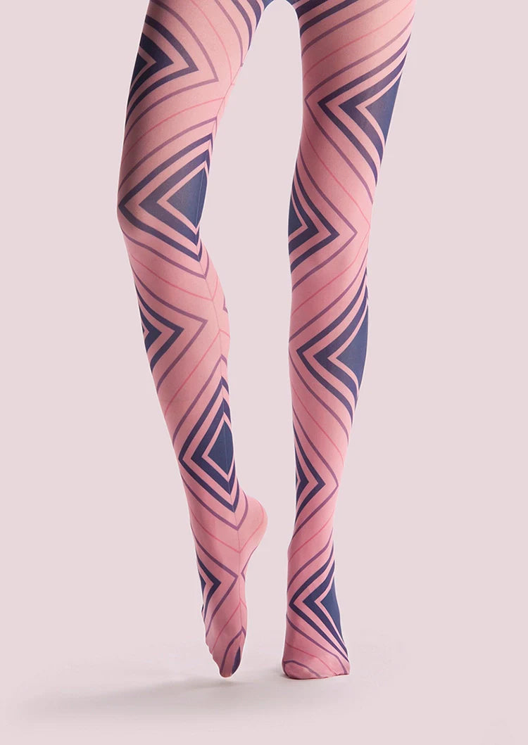 PopArt Print Tights Avant-garde Pantyhose/Tights [Square ripple]