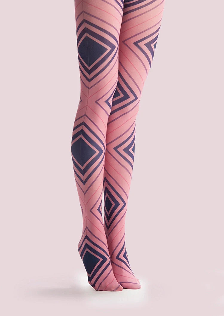 PopArt Print Tights Avant-garde Pantyhose/Tights [Square ripple]