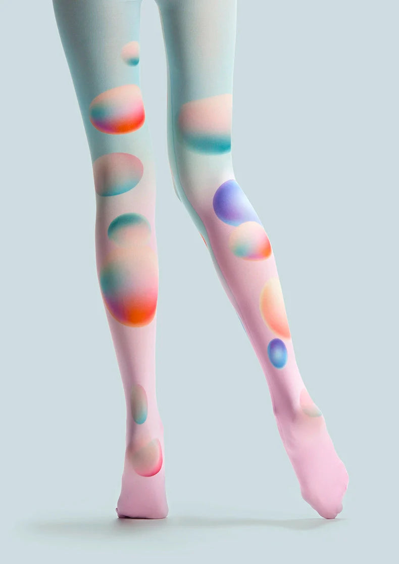 PopArt Print Tights Reverie color Pantyhose/Tights [Reamy colored ball]