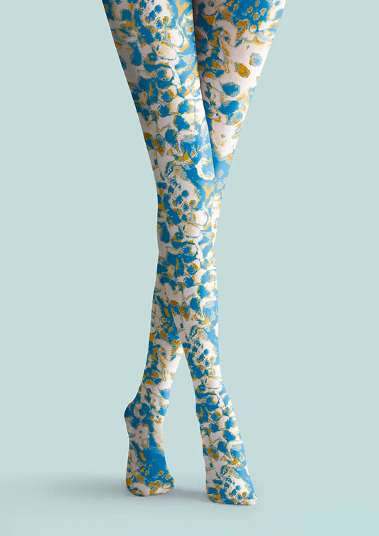Blue Speckles Tights Hosiery Pantyhose