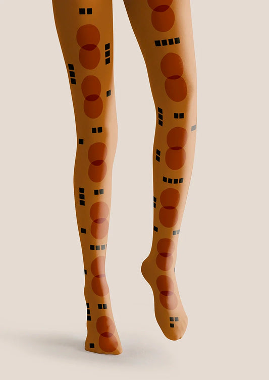 Caramel Totem Tights Hosiery Pantyhose