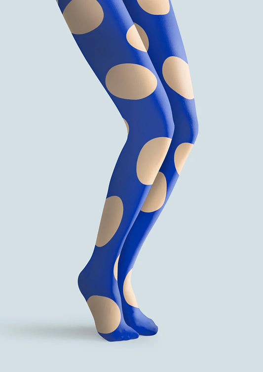 PopArt Print Tights Reverie color Pantyhose/Tights [Blue polka dots]