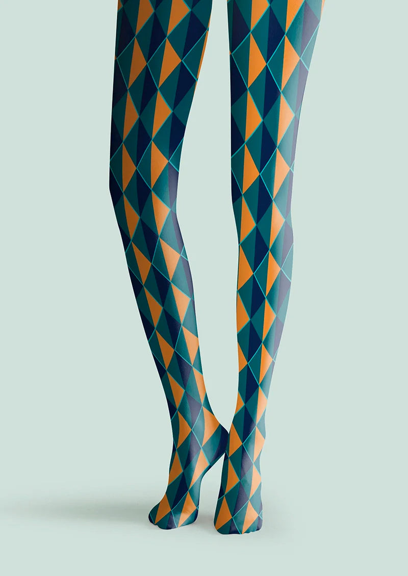 Infinite Rhombus Tights Hosiery Pantyhose