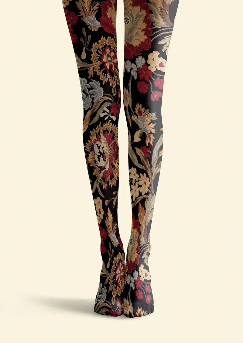 Floral pattern Vintage Garden Tights Hosiery Pantyhose