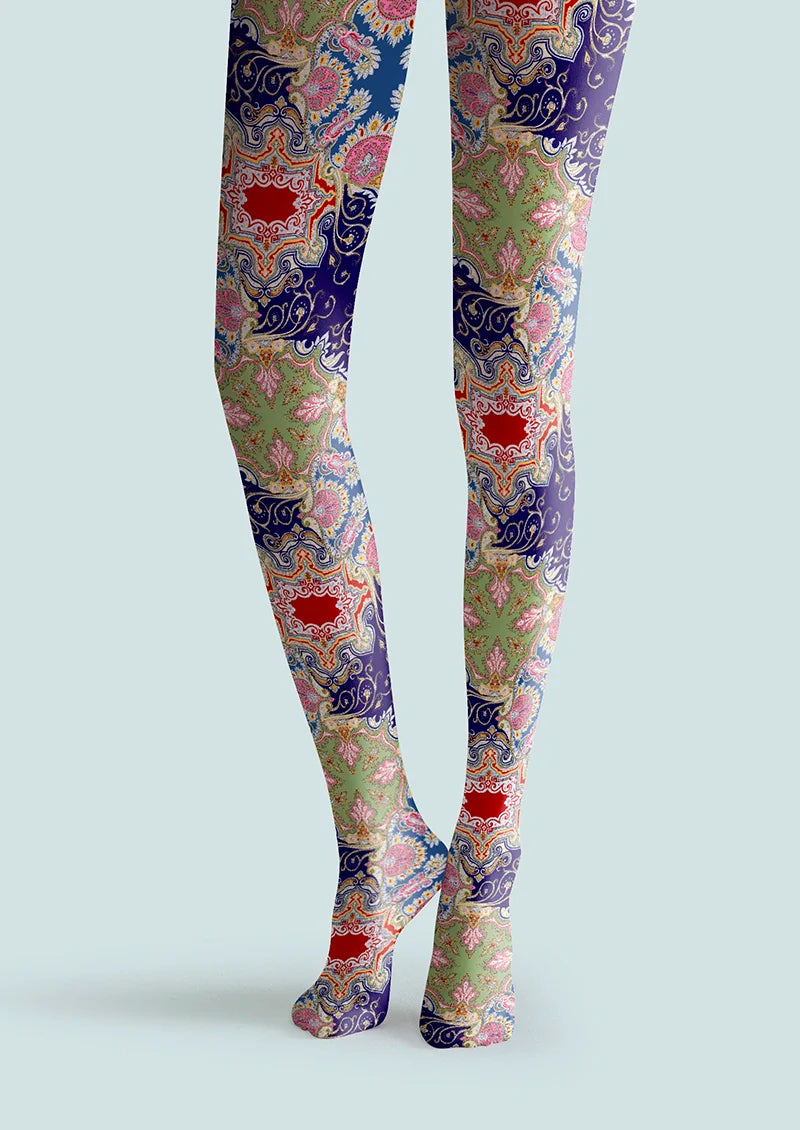 Painted Enamel Tights Hosiery Pantyhose