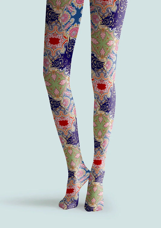 Painted Enamel Tights Hosiery Pantyhose