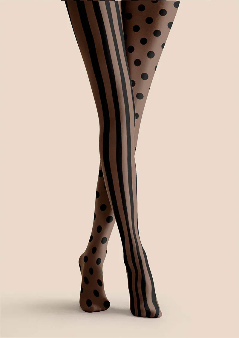 Latte Stripes Tights Hosiery Pantyhose