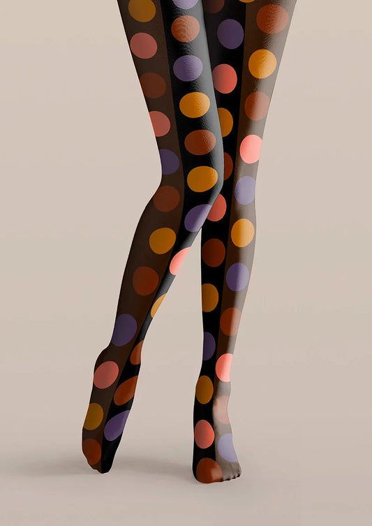 Polka Dots Memory Tights Hosiery Pantyhose