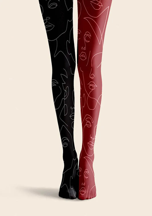 Asymmetry Pulse Tights Hosiery Pantyhose