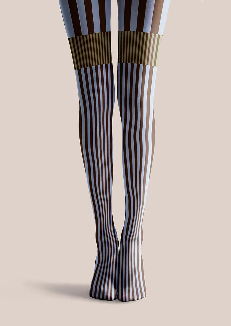 Geometric Art Retro Wave Tights Hosiery Pantyhose