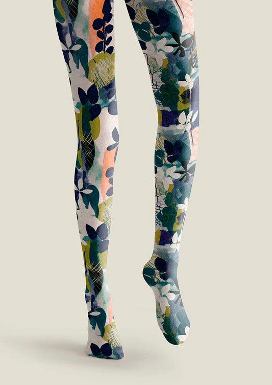 Diffused Petals Tights Hosiery Pantyhose