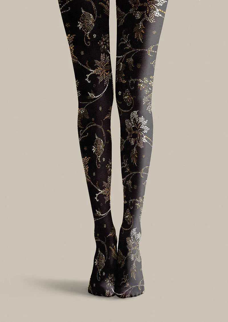 Floral pattern Dark Floral Tights Hosiery Pantyhose
