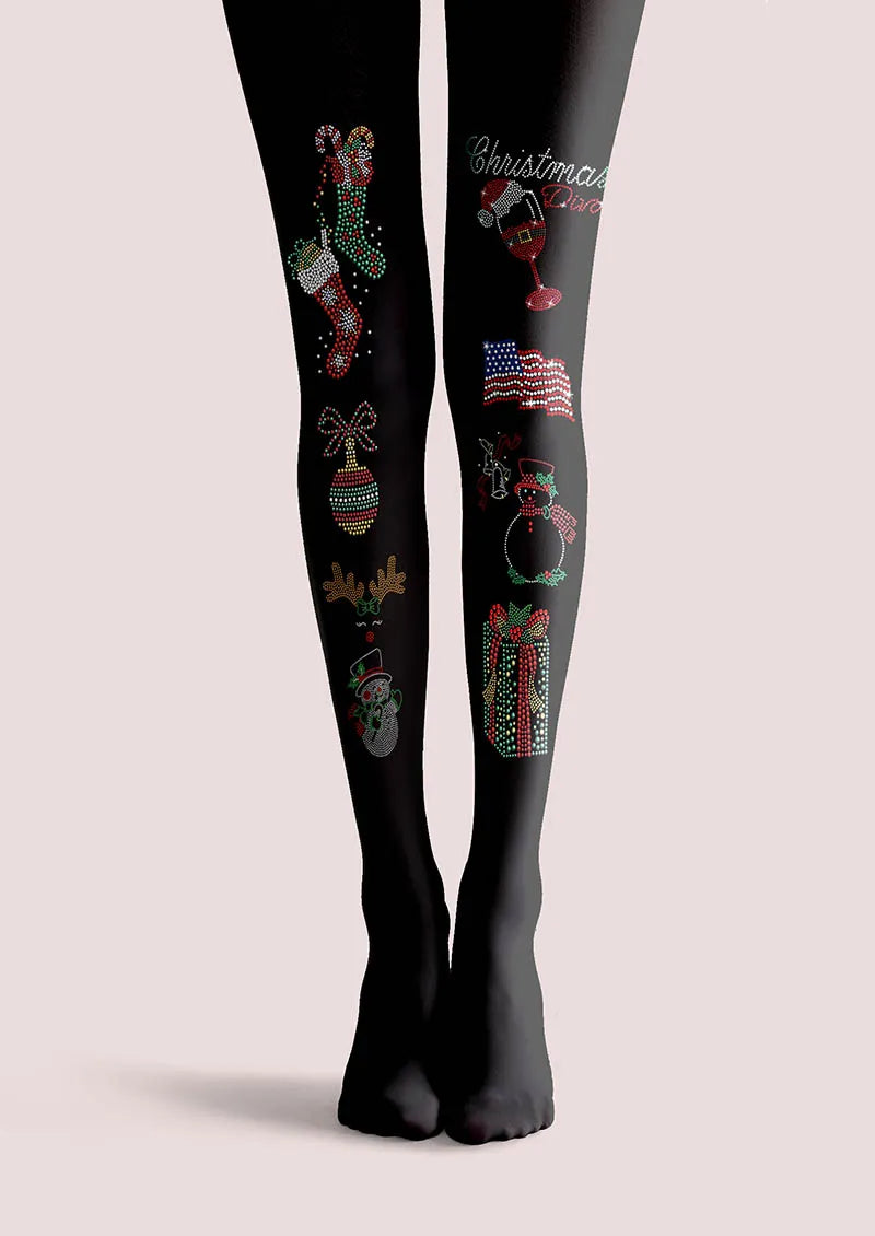 Christmas Fun Party Tights Hosiery Pantyhose