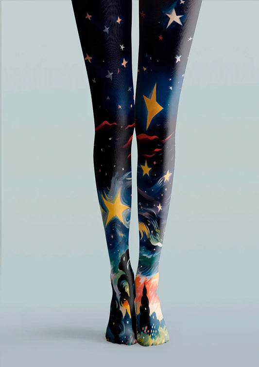 Colorful Starry Sky Tights Hosiery Pantyhose