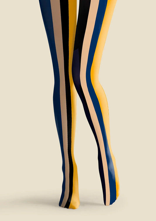 Modern Retro Striped Tights Hosiery Pantyhose