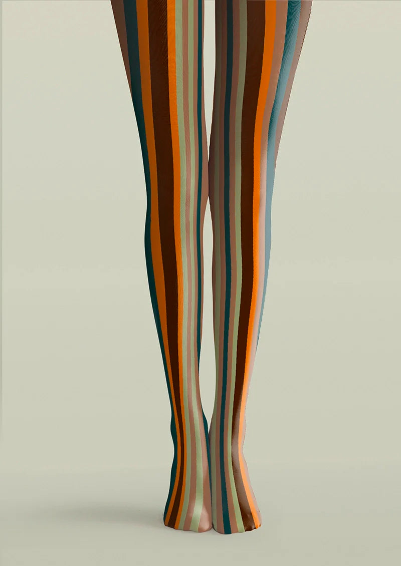 Rock of Rhythm Striped Tights Hosiery Pantyhose