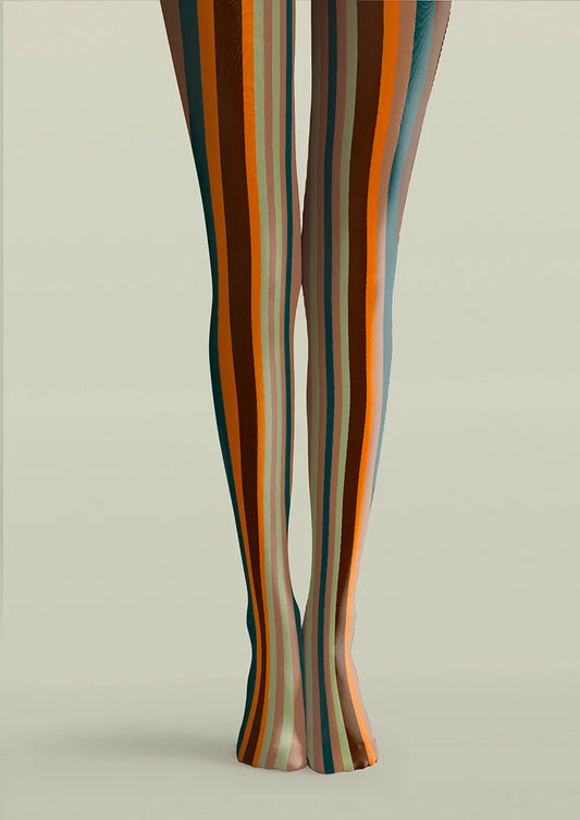 Rock of Rhythm Striped Tights Hosiery Pantyhose